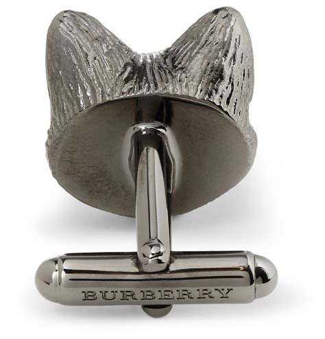 fox cufflinks burberry|burberry silver cufflinks.